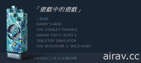 第一届 Steam 大奖开放投票 Steam 冬季特卖登场