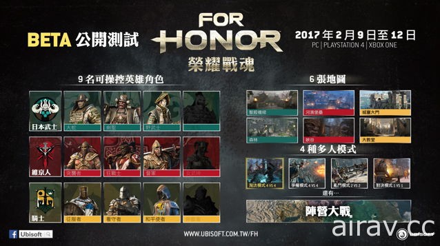 Ubisoft 宣布《榮耀戰魂》公開測試 2 月 9 日至 12 日三平台全面開戰