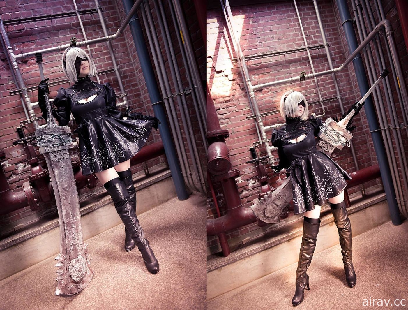 +NieR:Automata+2B爬梯子