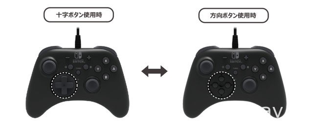 HORI 推出 NS / PC 两用大型摇杆与可替换方向键的 NS 专用控制器