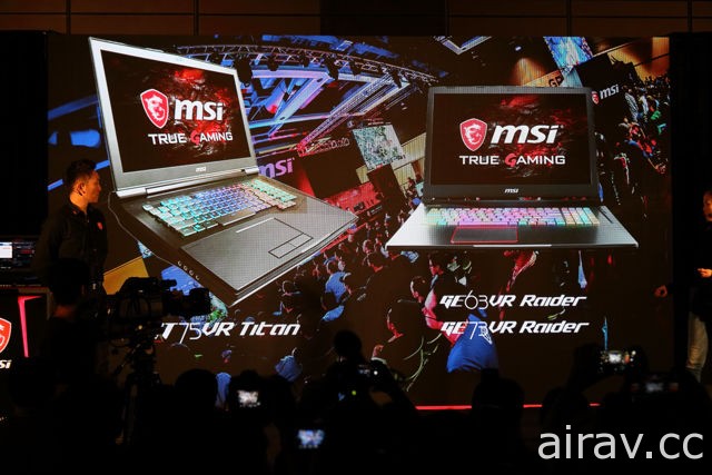 MSI 發表 GT75VR 與 GE63 / 73VR 等新一代電競筆電 強化散熱、操控與影音表現