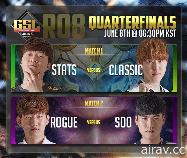 《星海爭霸 2》GSL 八強賽 GuMiho、Maru、Classic、soO 晉級準決賽