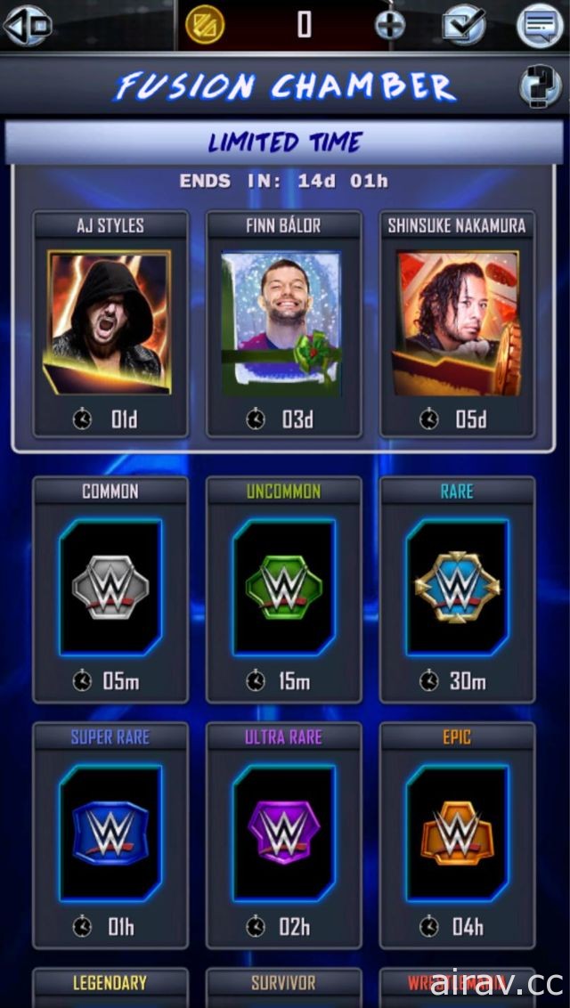 《WWE SuperCard》推出「狂暴融合」活動與「情人節」活動