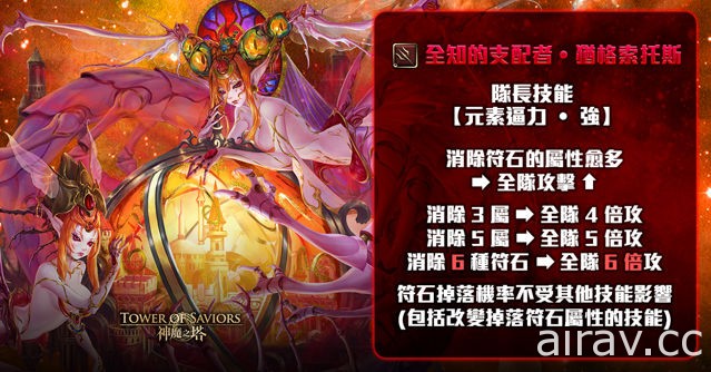 《神魔之塔》八封王「猶格索托斯」潛能解放「元素流向的導引」夢魘級關卡降臨