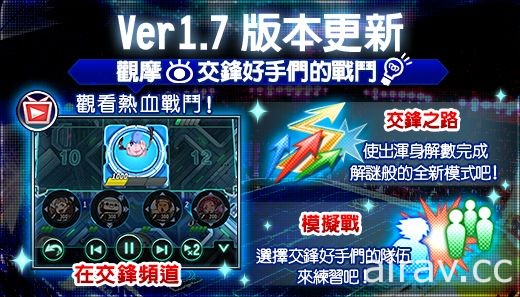 《交鋒聯盟》釋出 Ver.1.7 版本更新情報 介面與系統大幅翻新