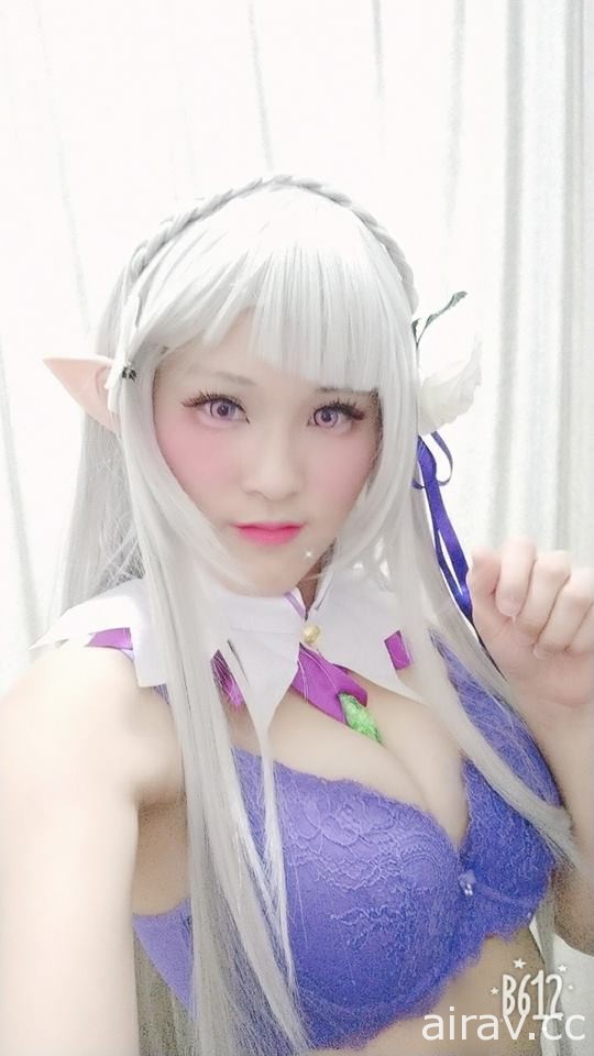 艾米莉娅cosplay❤内衣版