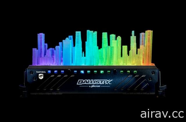 Ballistix 宣布 Tactical Tracer RGB DDR4 遊戲記憶體上市 改裝高手可以自訂系統外觀