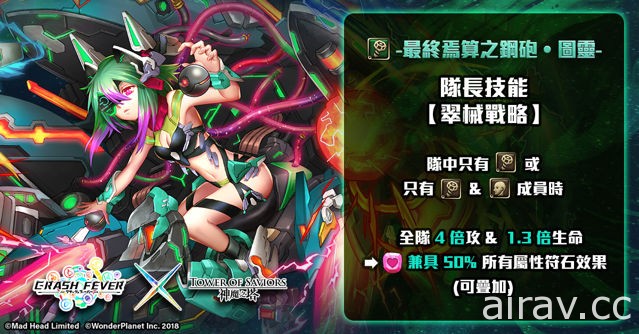 《神魔之塔》“再一次．粉碎狂热！”全女将登场 实战演示影片公开