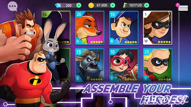 《Disney Heroes: Battle Mode》開放事前登錄 跟著迪士尼旗下人物們打倒病毒