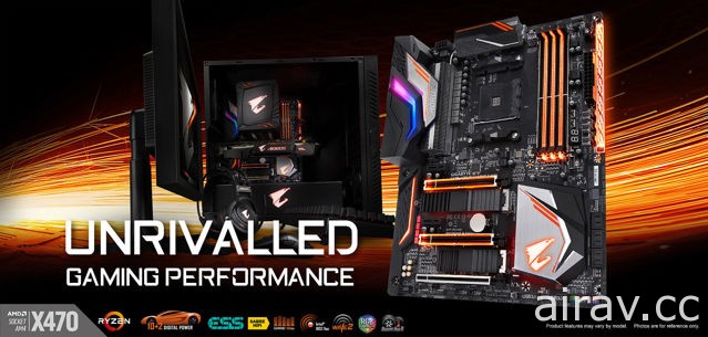 技嘉發表 AORUS X470 系列電競主機板 與 AMD 第二代 Ryzen 桌上型處理器同步上市