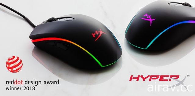 HyperX 新款 Pulsefire Surge 炫彩 RGB 电竞鼠标今日发售