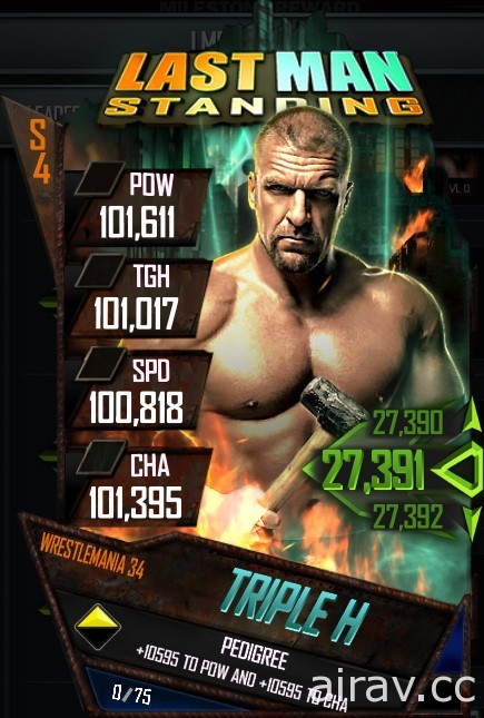 《WWE SuperCard》全新单人赛事“战至最后一人”登场