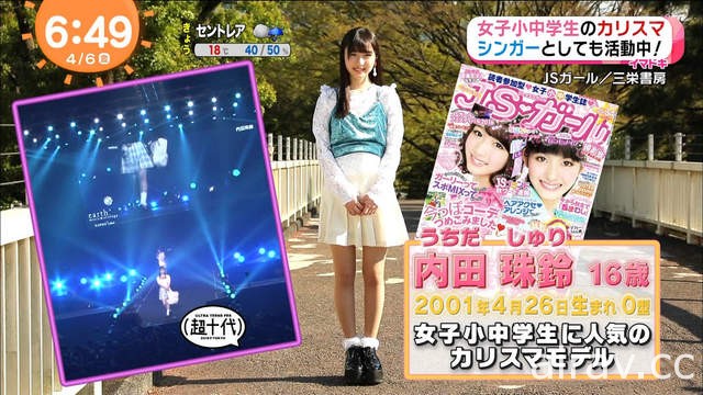前小學生模特兒《內田珠鈴》順成長變美少女創作歌手