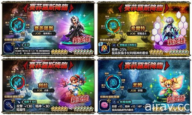 《FINAL FANTASY BRAVE EXVIUS》國際版 片翼天使「賽菲羅斯」正式降臨