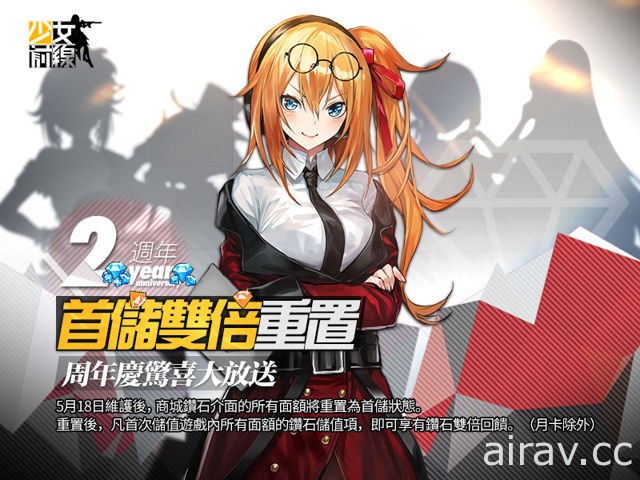 《少女前線》釋出 2 週年活動 同步實裝全新戰術人形 CV 語音 悠木碧等聲優參與演出