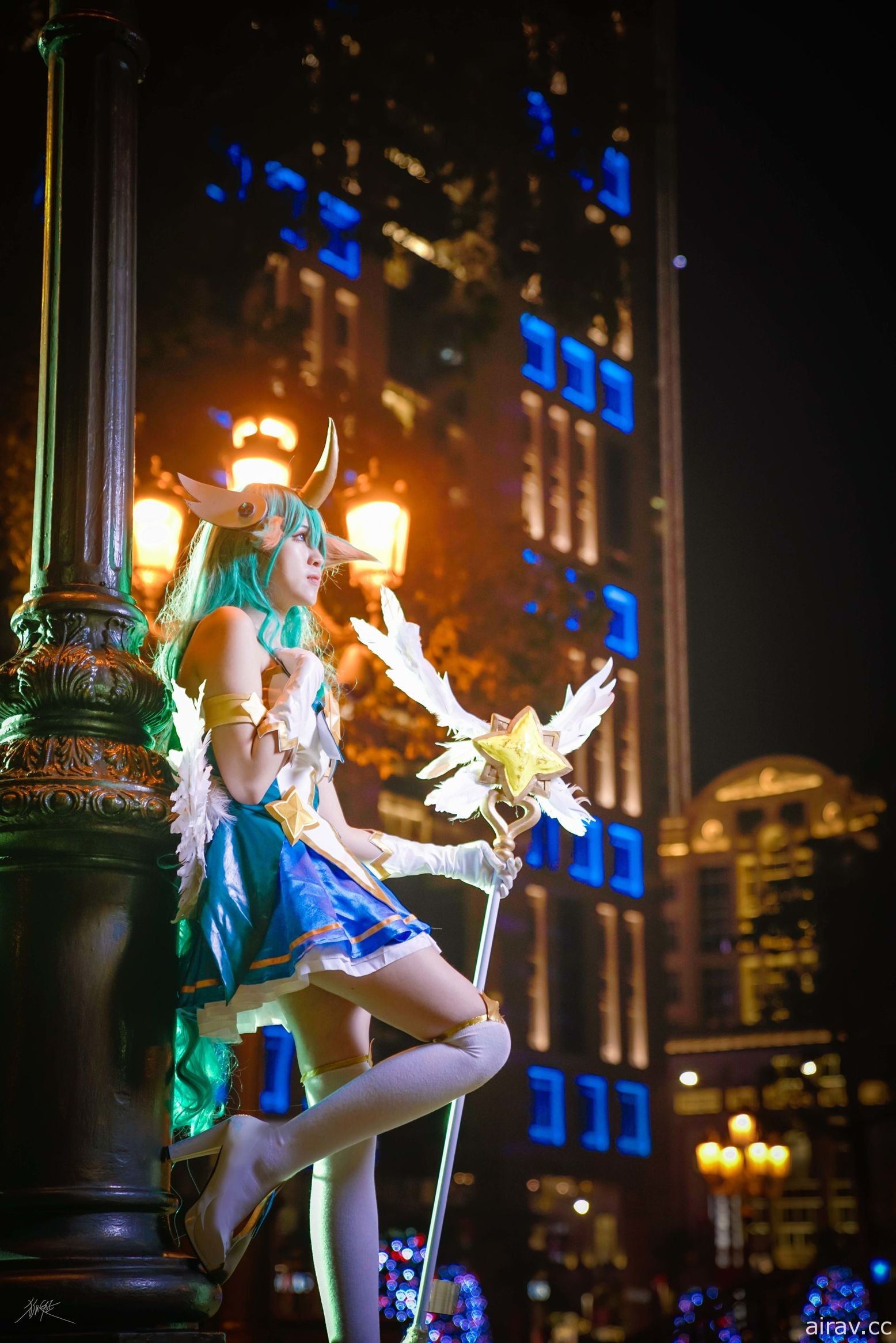 《LOL 星光索拉卡》 夜拍cosplay