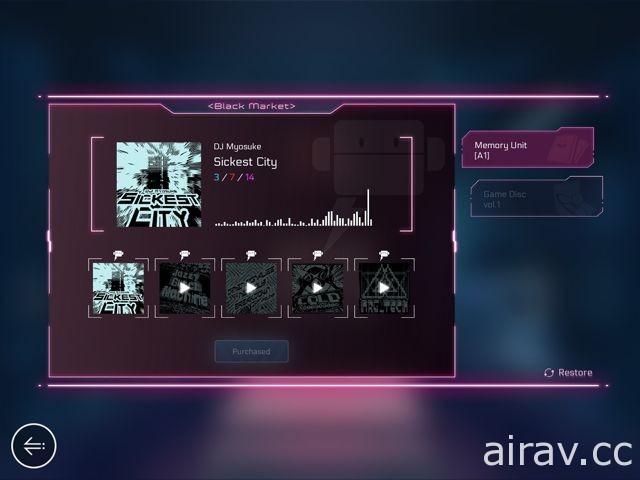 《Cytus II》更新 1.3 版 推出全新“Black Market”商城系统