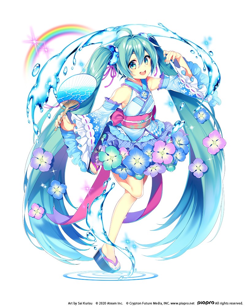 《初音未來 ‐TAP WONDER-》8 月限定的浴衣風插畫及新時裝套裝登場