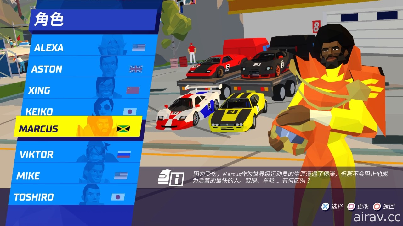 賽車遊戲《Hotshot Racing》PS4 中文下載版今日正式發售