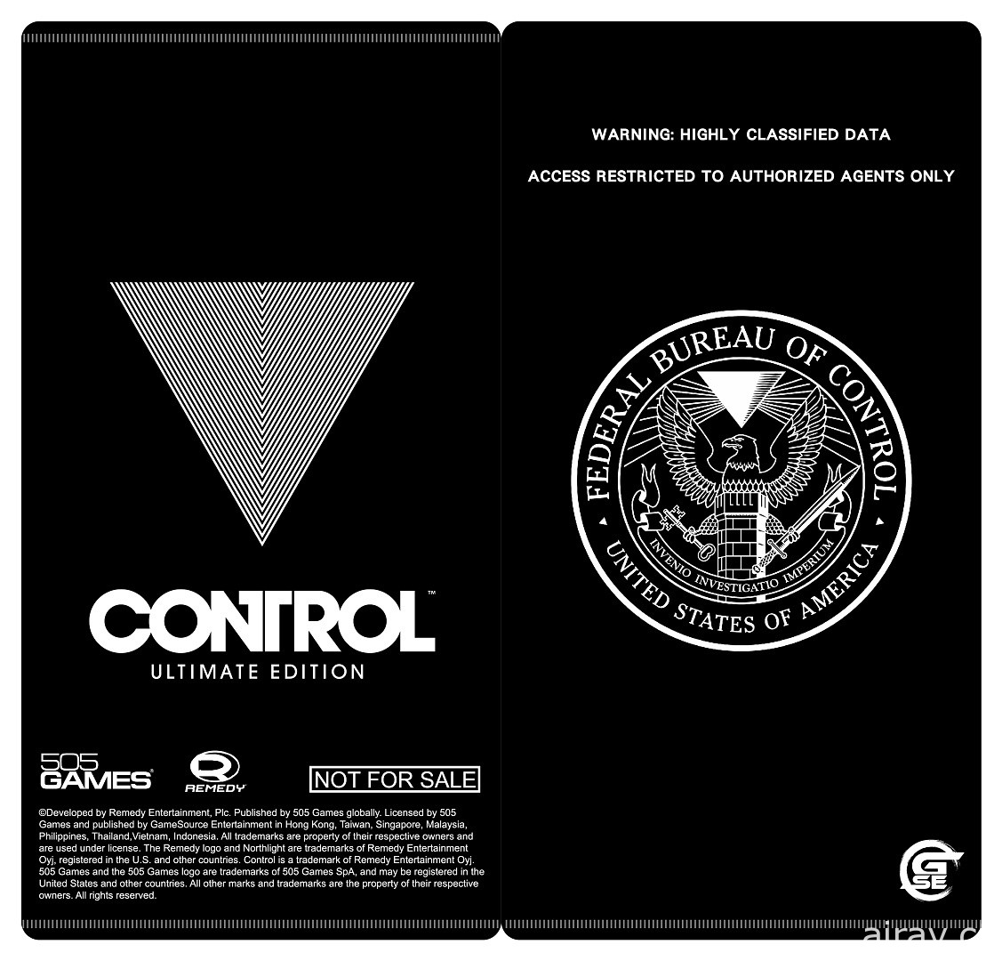 《控制 CONTROL 終極版》PS4 亞洲盒裝版預購特典資訊公布