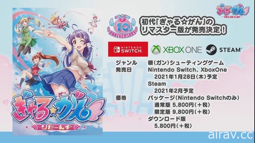 【TGS 20】初代作回歸！費洛蒙射擊遊戲《少女 ☆ 射擊 Returns》2021 年登場