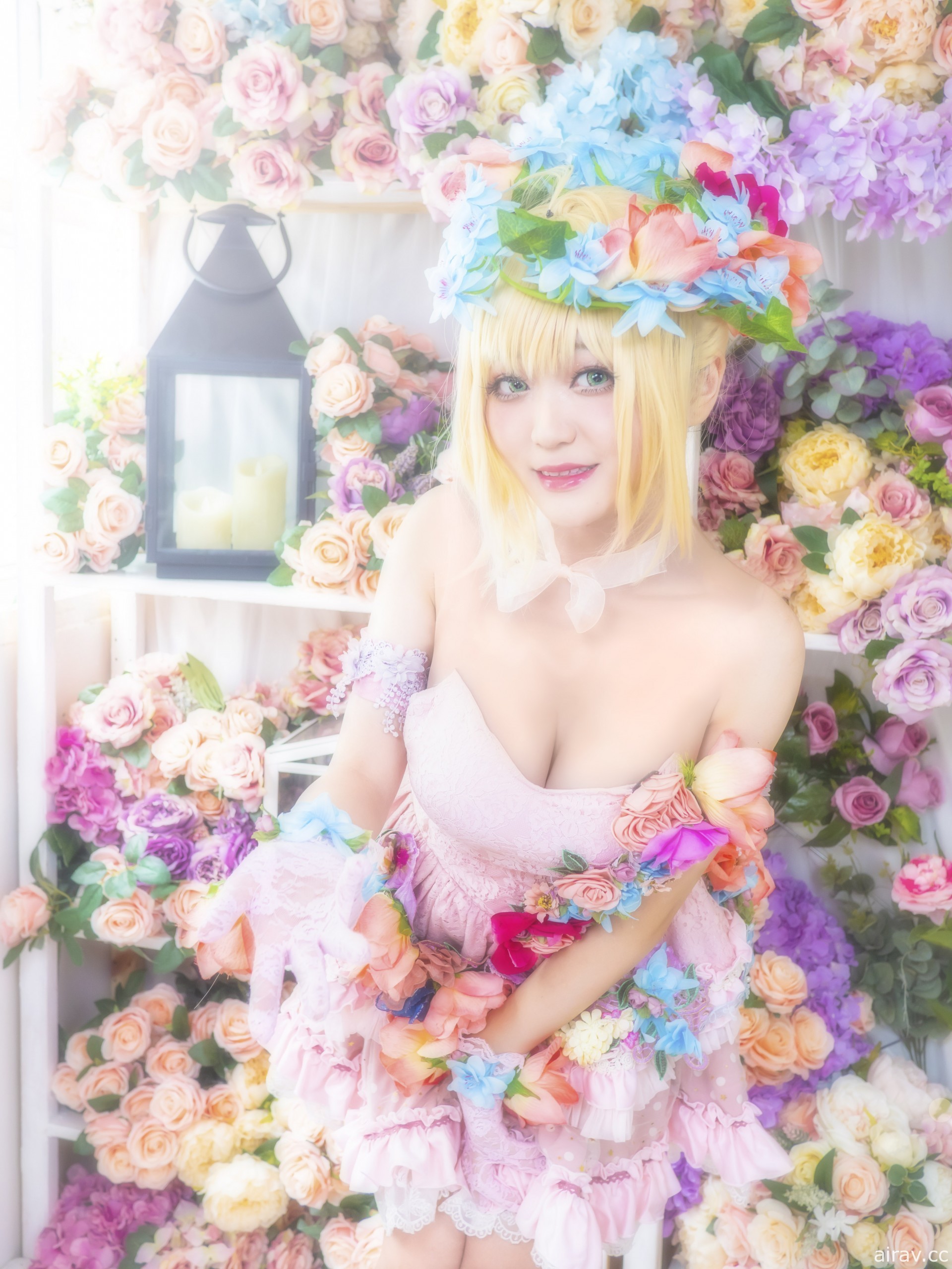 [cos] 尼禄 Fate 可爱花仙粉裙 Fate/Extella 特典 Nero