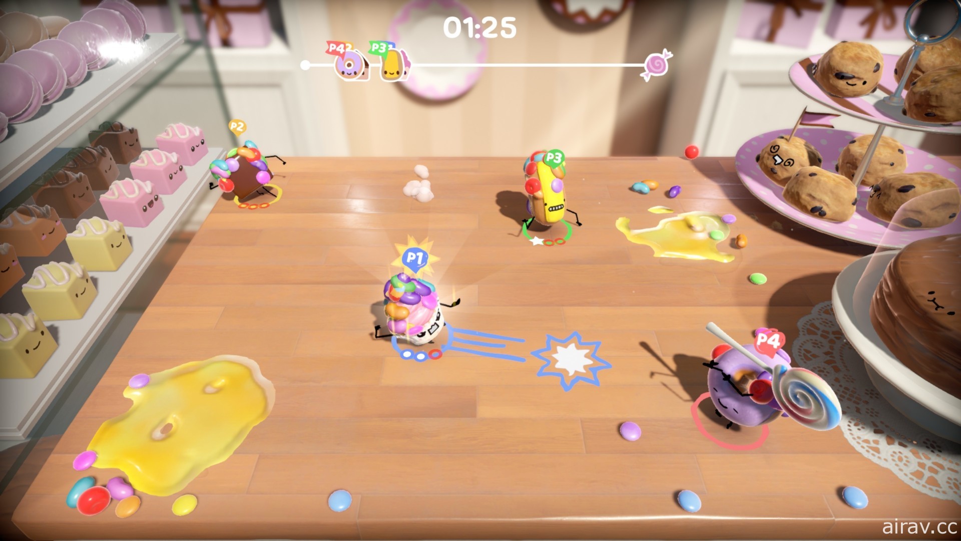 四人同樂派對遊戲《糕點亂鬥 Cake Bash》10 月中發售 目標成為最美味蛋糕！