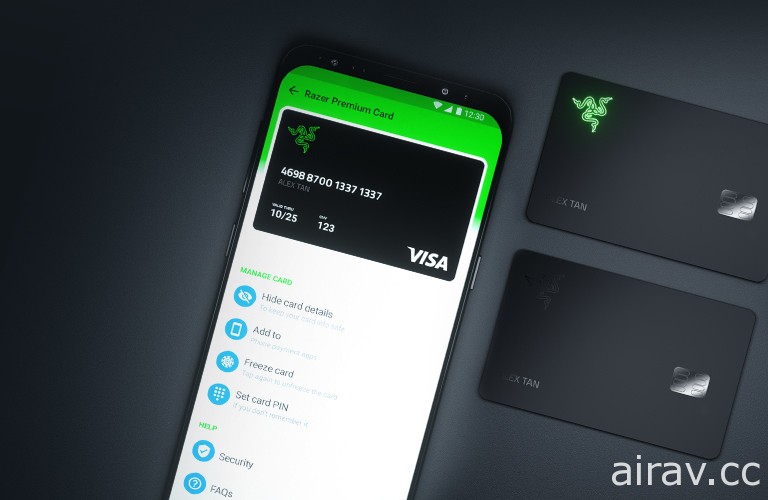 Razer 於新加坡推出新 Visa「雷蛇卡 Razer Card」 會發光且擁有遊戲化獎勵