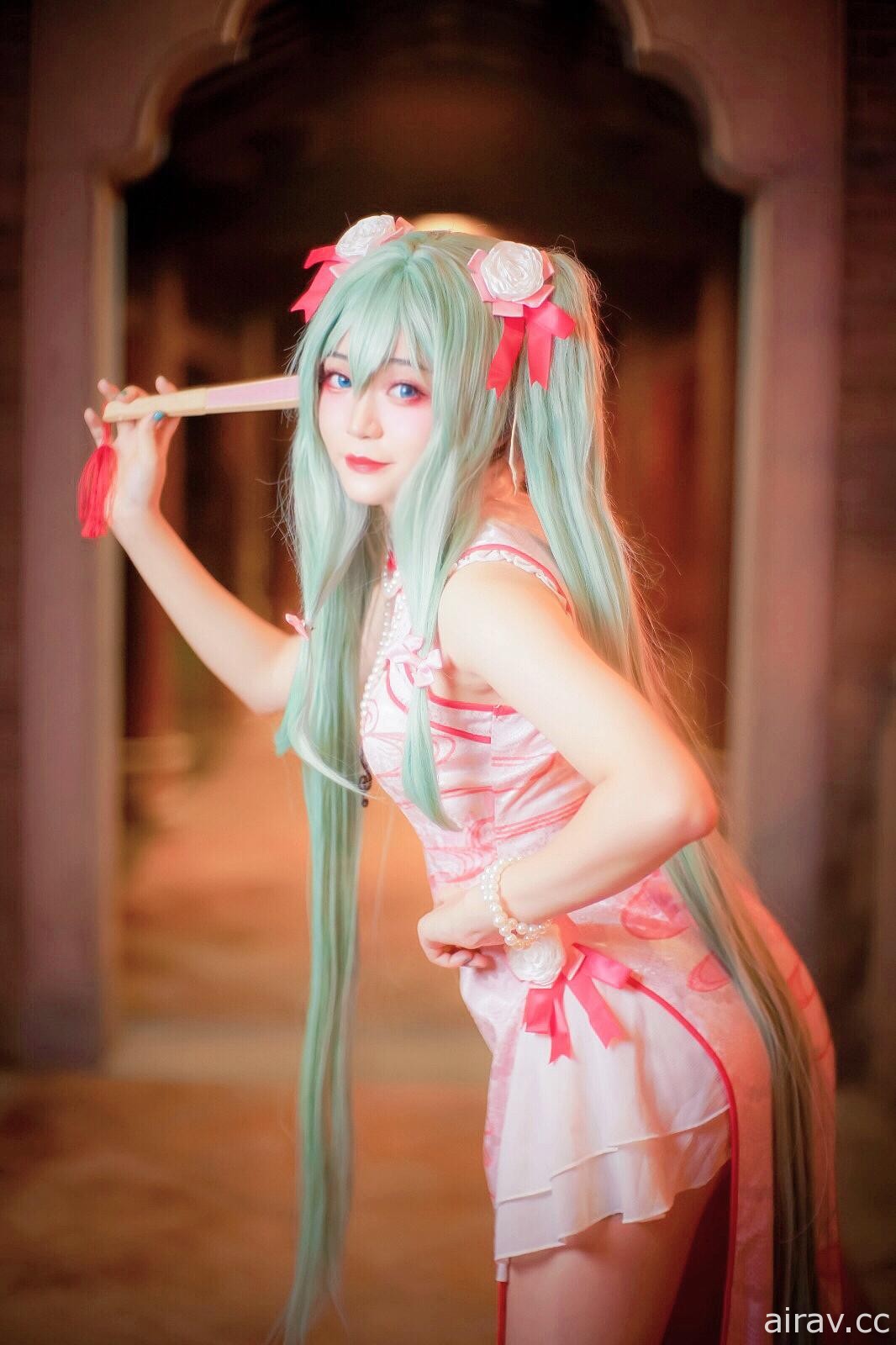 [cos] miku 初音 百樂門歌 旗袍美少女 中秋月圓人團圓 偶像系角色