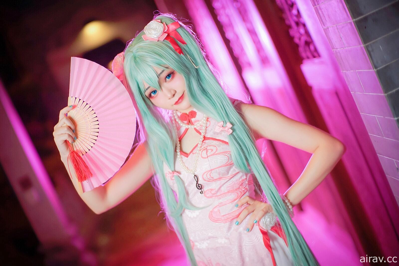 [cos] miku 初音 百乐门歌 旗袍美少女 中秋月圆人团圆 偶像系角色