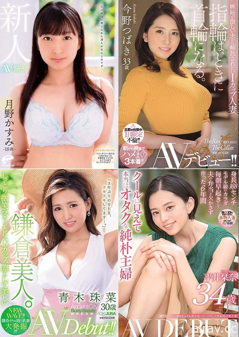 人氣AV女優之《月排行銷售冠軍》10月最強新人有棲花緋就在今天強勢登場