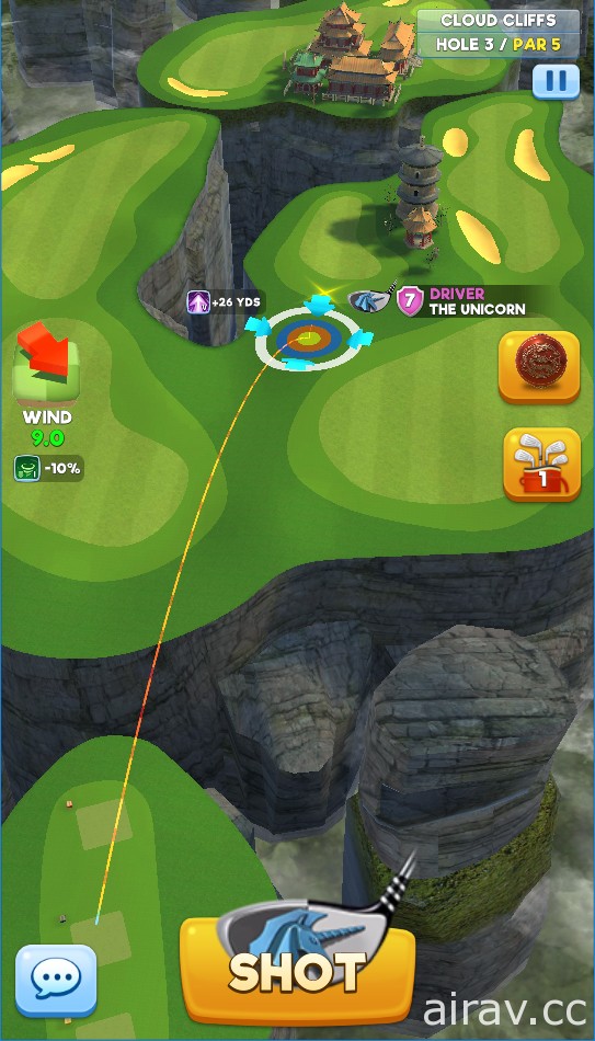 《Extreme Golf》新增第 12 号球场“CLOUD CLIFF”