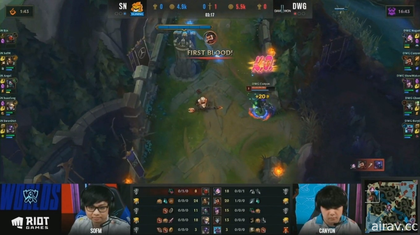 LCK 重返荣耀！《英雄联盟》2020 世界大赛 DWG 稳扎稳打以 3:1 击败对手 SN 夺冠