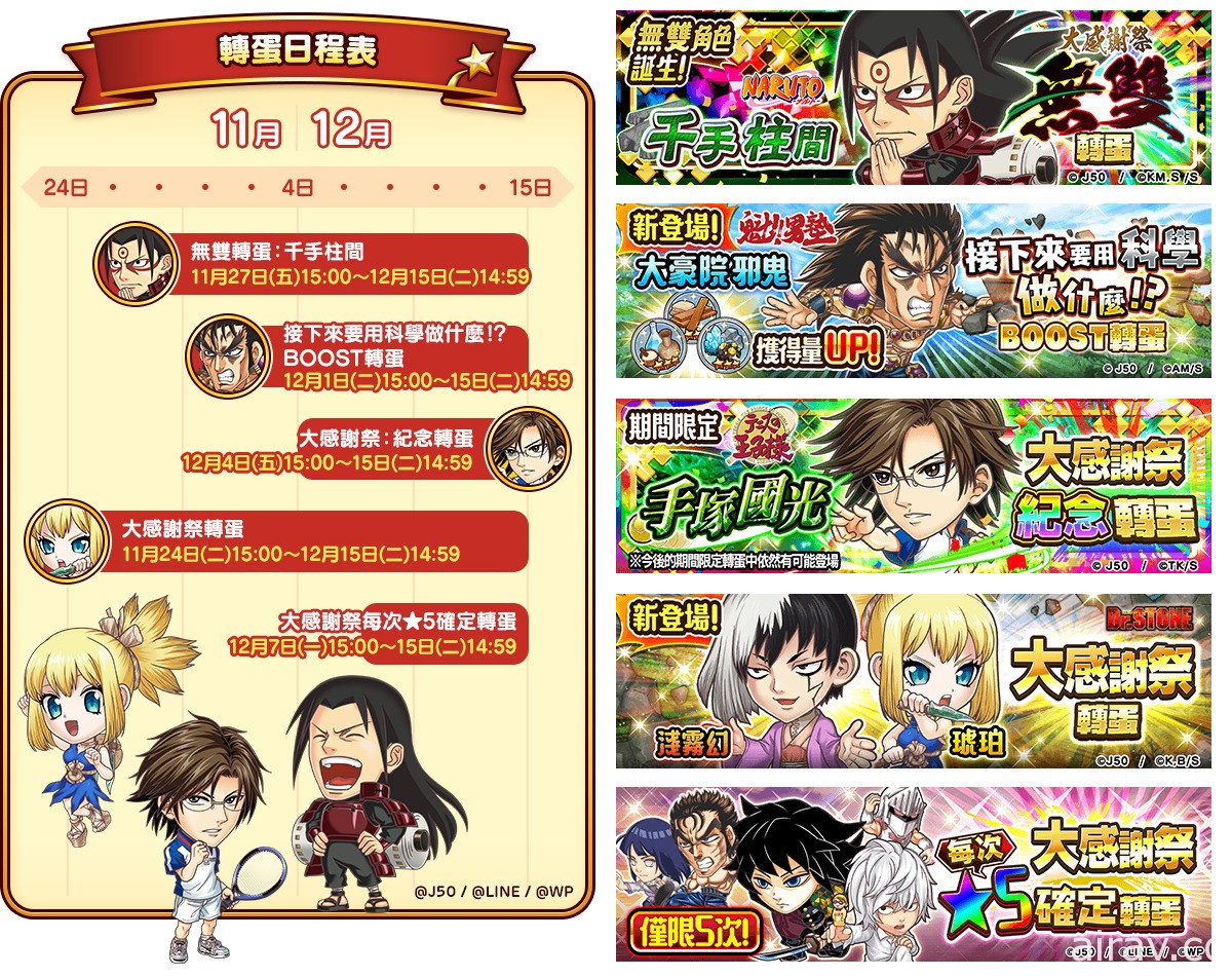 《JUMPUTI HEROES 英雄氣泡》「大感謝祭」活動登場 最多贈送 210 連免費連抽