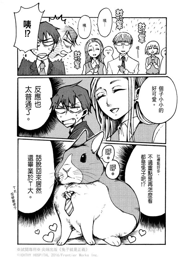 狼认兔子当老大？！翻转食物链的爆笑漫画《兔子就是正义》中文版在台上市