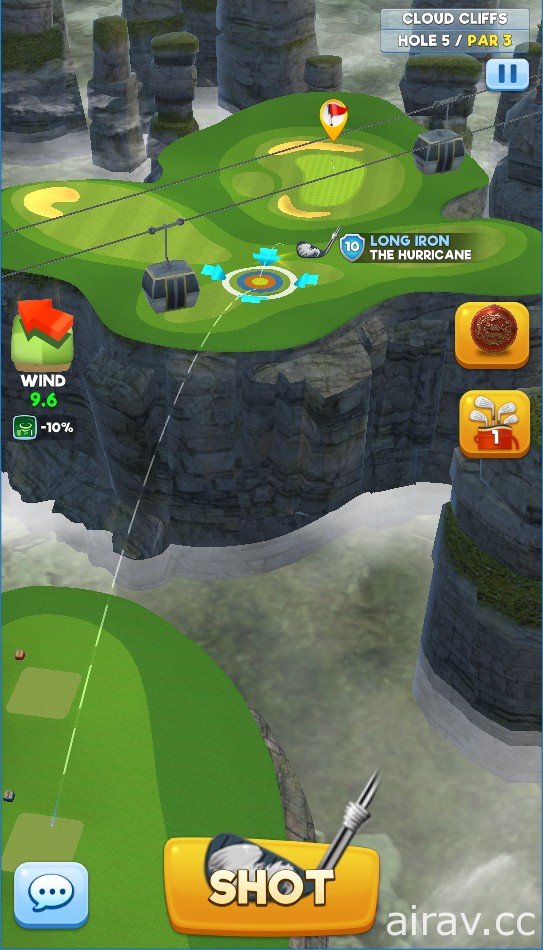 《Extreme Golf》新增第 12 号球场“CLOUD CLIFF”