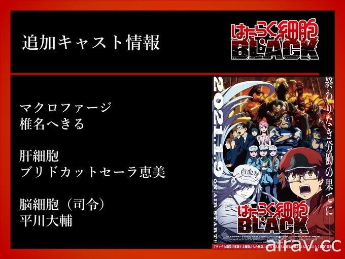 動畫《工作細胞 BLACK》釋出新視覺圖與第二支宣傳影片等情報 預計 1 月 9 日開播