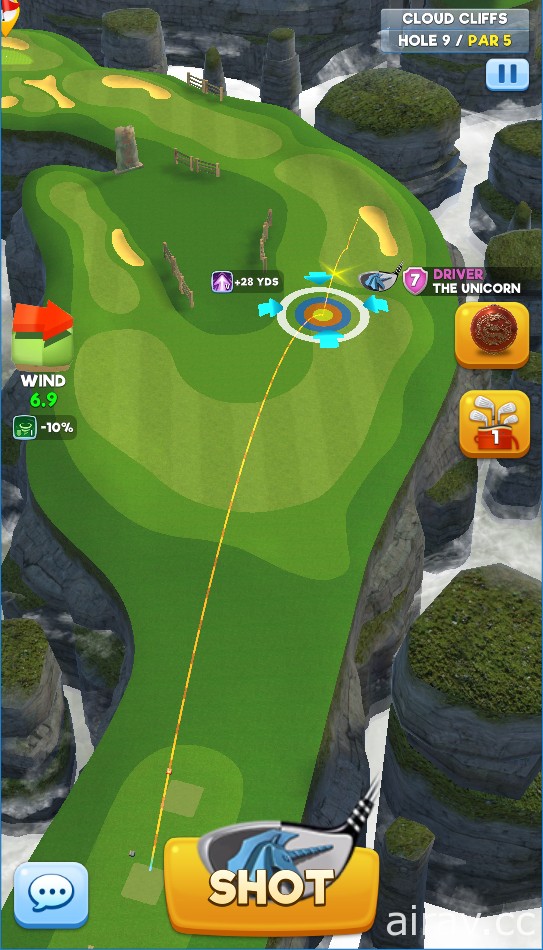 《Extreme Golf》新增第 12 号球场“CLOUD CLIFF”