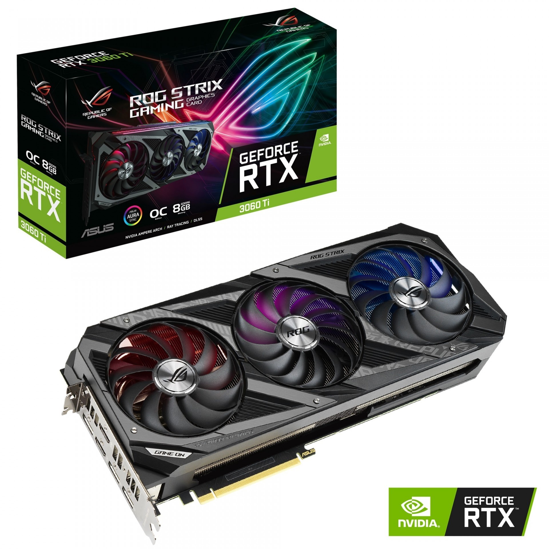 华硕推四款 GeForce RTX 3060 Ti 系列显示卡 新光线追踪与 DLSS 技术提升画面层次感