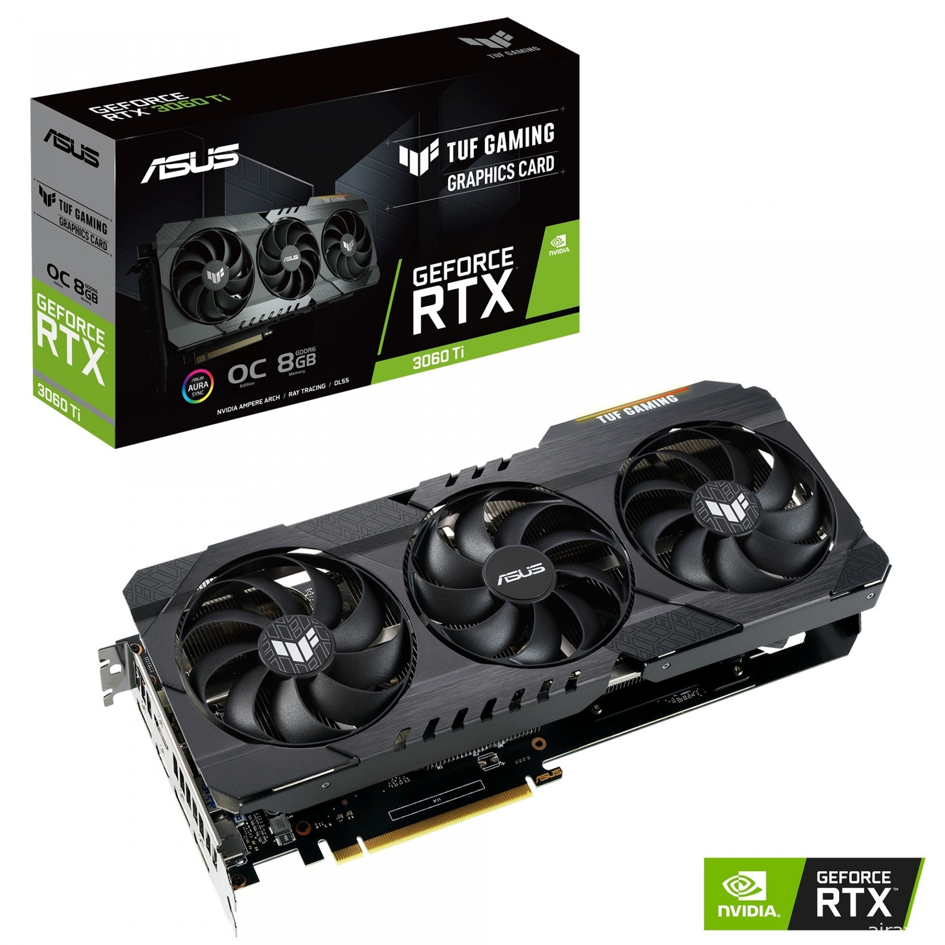 华硕推四款 GeForce RTX 3060 Ti 系列显示卡 新光线追踪与 DLSS 技术提升画面层次感