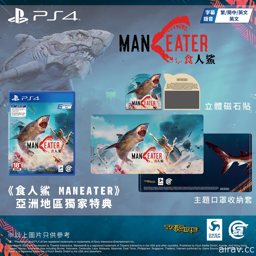 縱橫海洋吞噬一切！《食人鯊 Maneater》PS5 / PS4 亞洲中文版今日發售