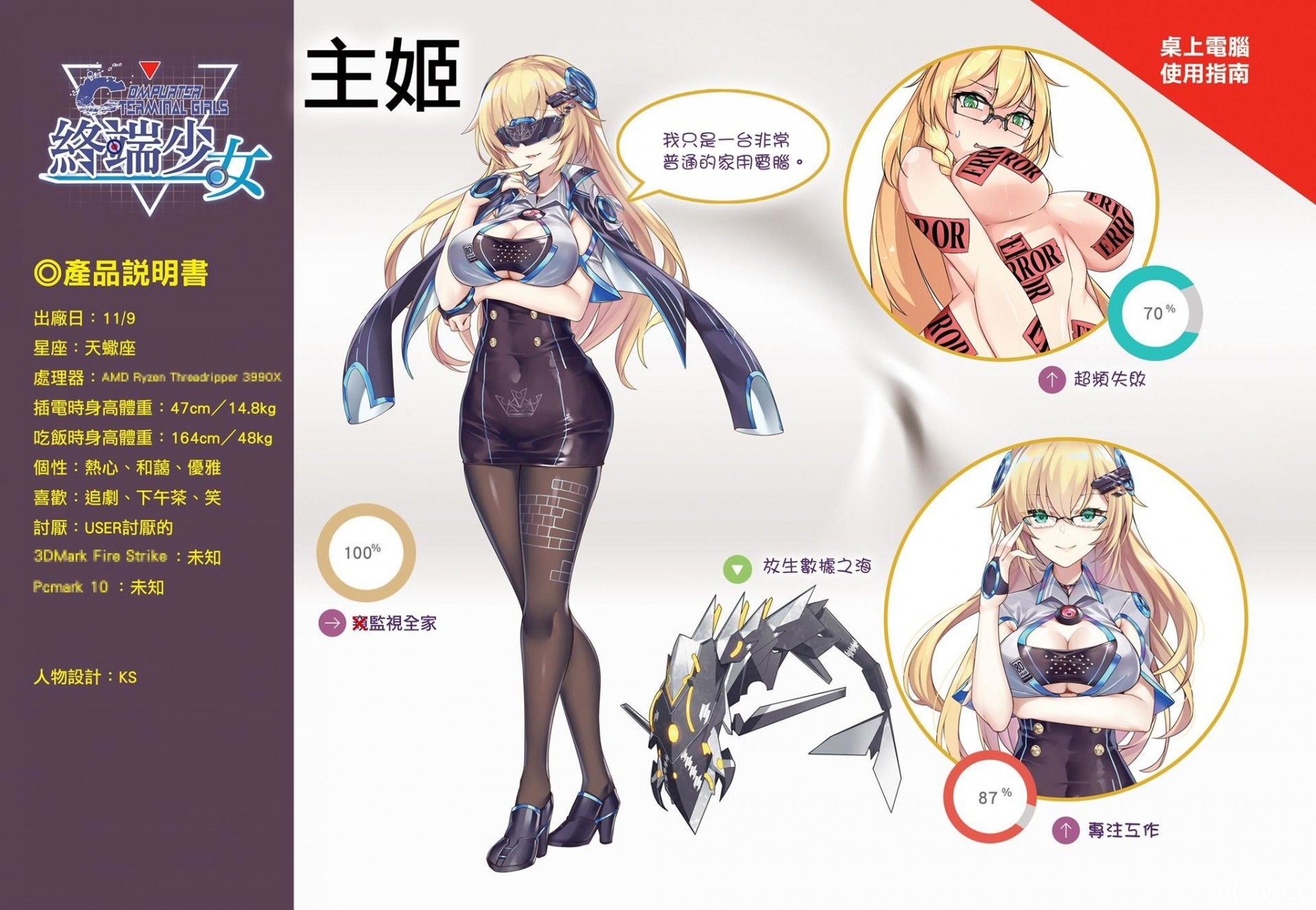 電腦擬人企劃《終端少女》確定製作遊戲 募資計畫今日開跑