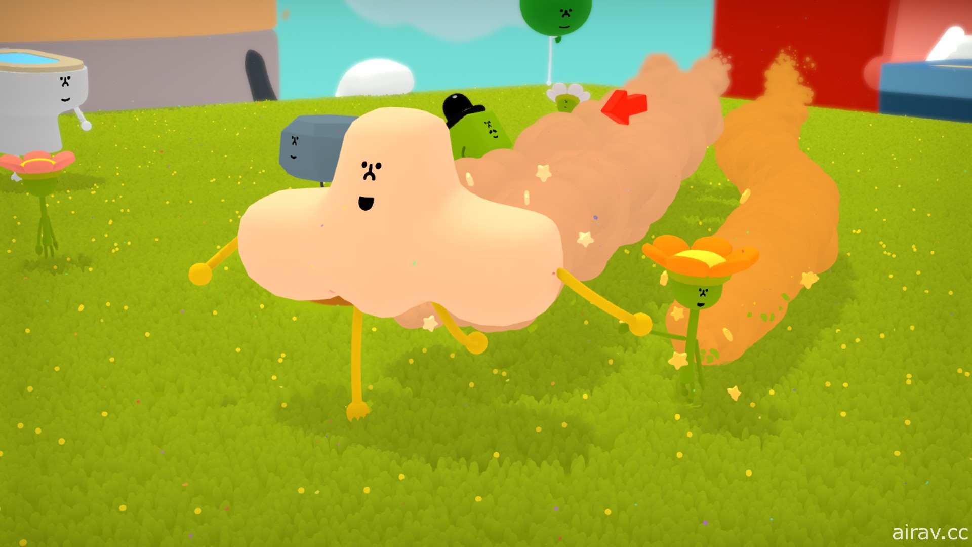 講述歡樂新作《Wattam》今日登陸 Steam　與馬桶、壽司等交朋友