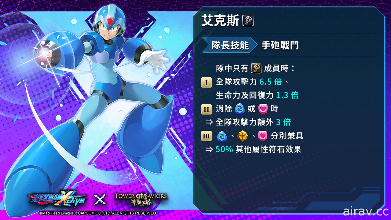 《神魔之塔》x《ROCKMAN X DiVE》「艾克斯」開放異空轉生、「傑洛」搭載變身能力