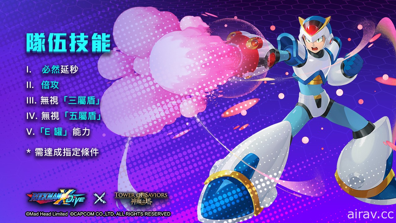 《神魔之塔》x《ROCKMAN X DiVE》「艾克斯」開放異空轉生、「傑洛」搭載變身能力