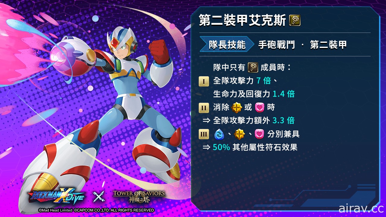 《神魔之塔》x《ROCKMAN X DiVE》「艾克斯」開放異空轉生、「傑洛」搭載變身能力