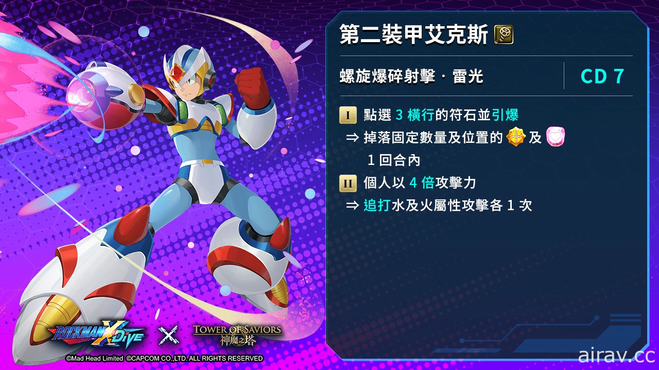 《神魔之塔》x《ROCKMAN X DiVE》「艾克斯」開放異空轉生、「傑洛」搭載變身能力