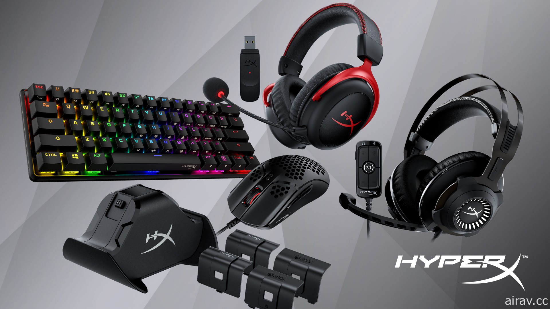 HyperX 全新 PC、家机系列周边于 CES 2021 亮相 推出旗下首款 60% 机械式电竞键盘