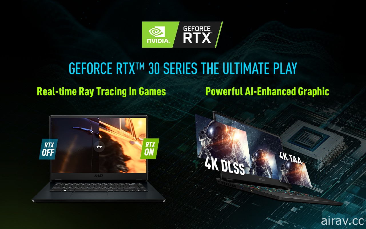 MSI 发表全新系列笔电 最高搭载 NVIDIA GeForce RTX 3080 独立显卡