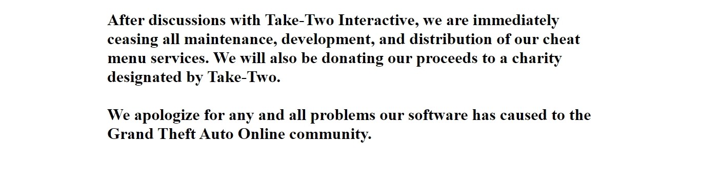 Take-Two 成功遏止《GTA》線上模式外掛製造商服務 且收益將捐給慈善機構